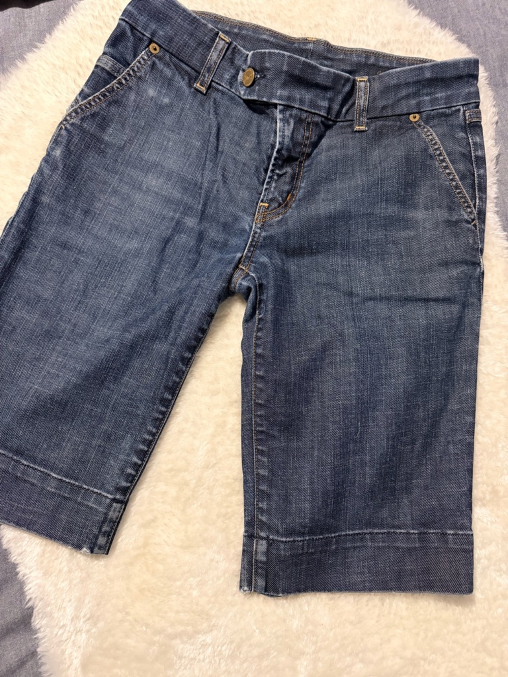 Citizens of Humanity Classic Women's Dark Blue Denim Bermuda Shorts